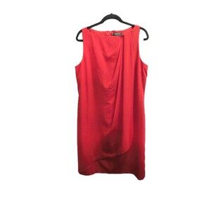 Lauren Ralph Lauren Women's 14 Faux Wrap Dress Event Career Boat Neck